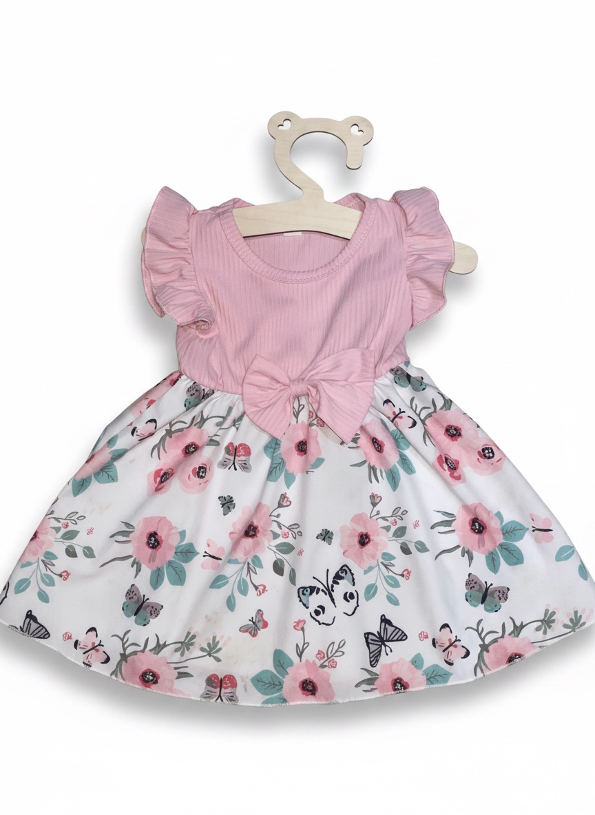 Robe Rose 6/9mois