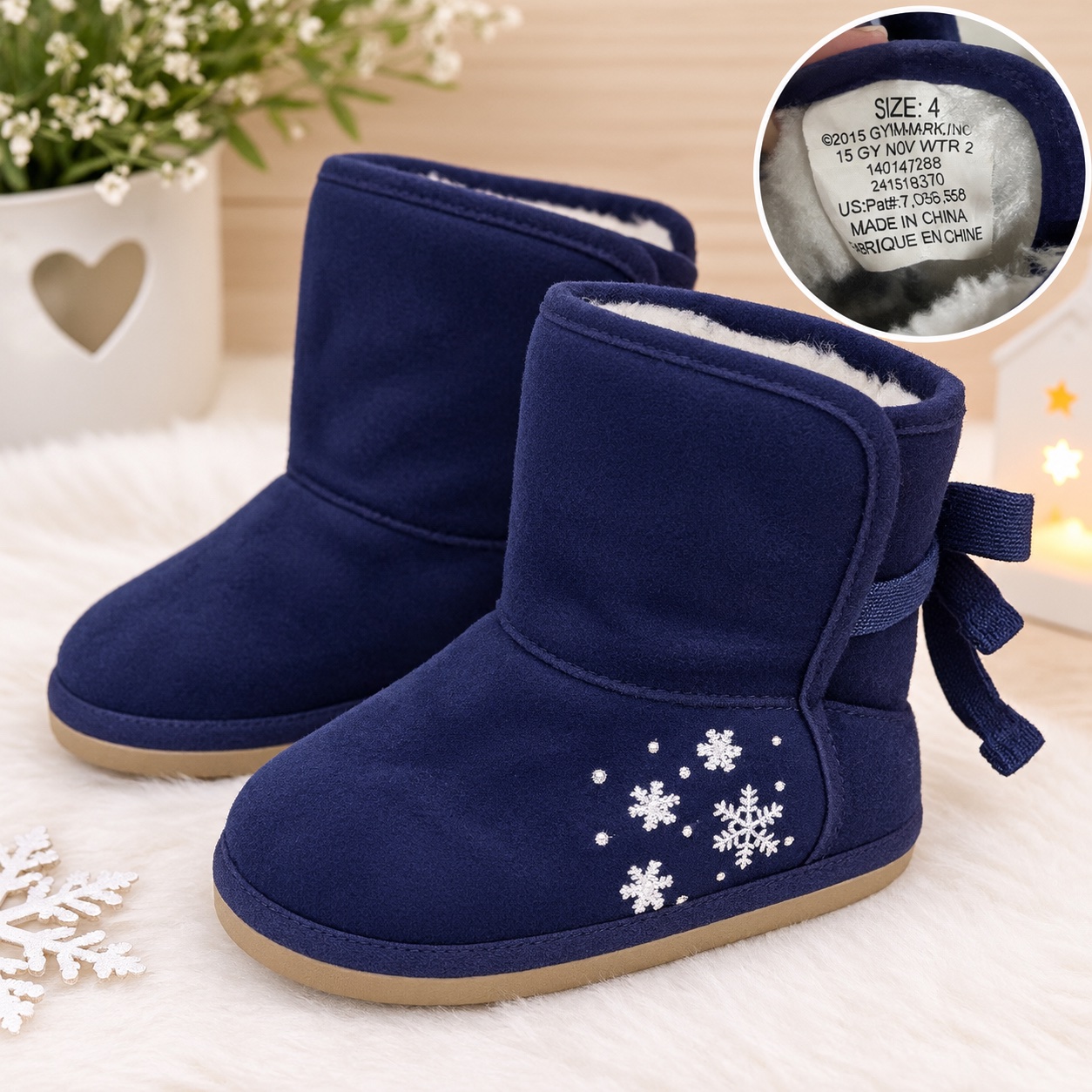 Bottines fille bleu marine 💙❄️