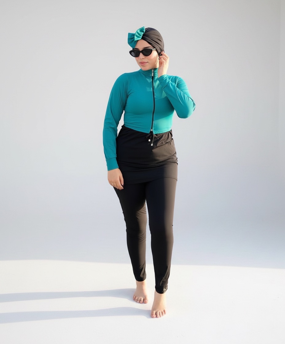 Profitez de la plage en toute confiance avec ce magnifique burkini 🌊☀️