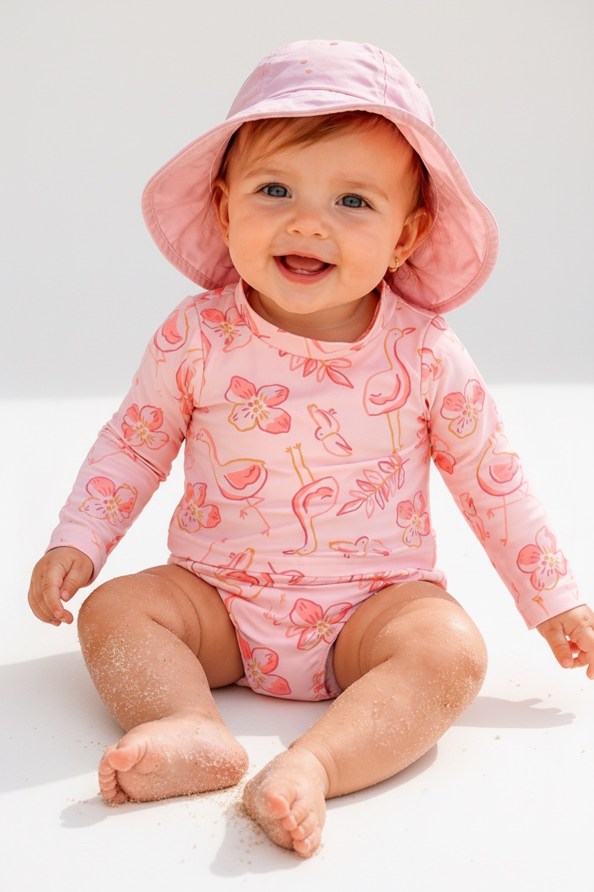 💗 Très joli maillot 2 pièces pour bébé fille