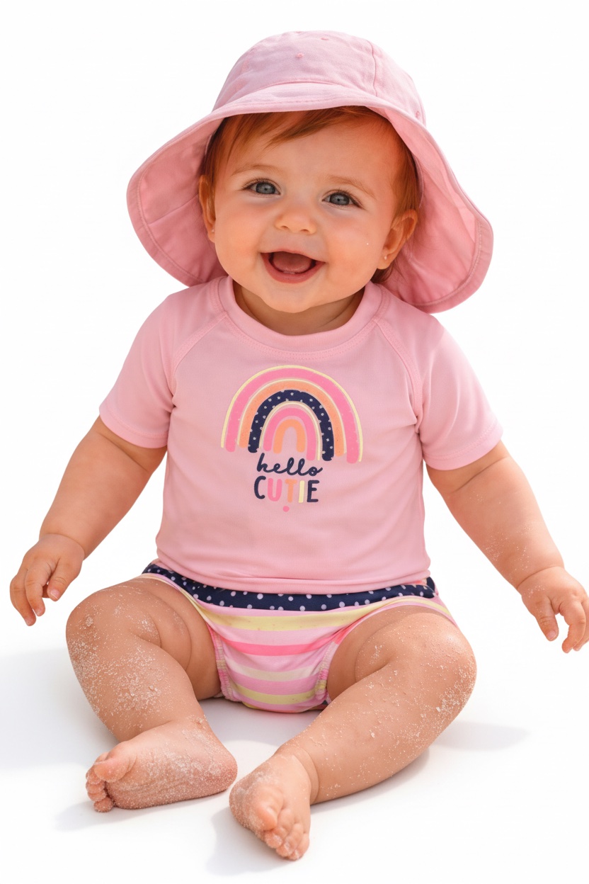 💗 Adorable maillot 2 pièces pour bébé fille
