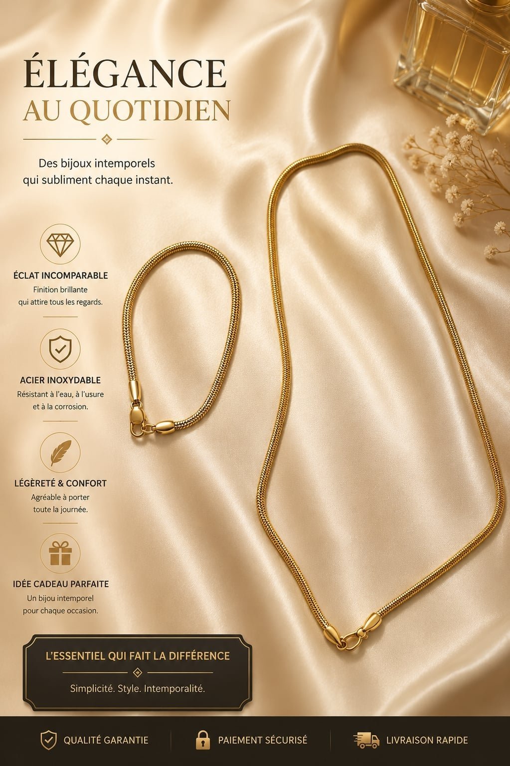 Collier avec bracelet 