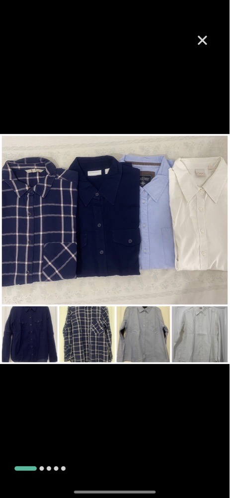 lot de 4 chemises