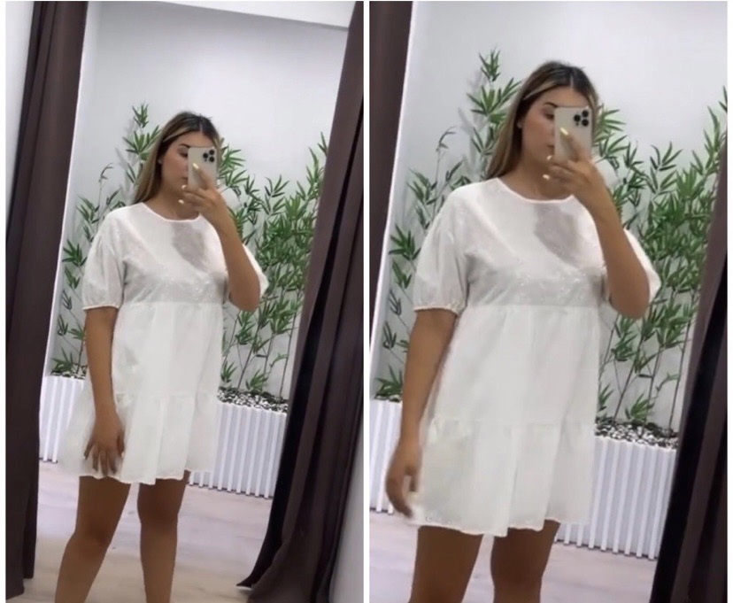 Robe blanche boderie anglaise 