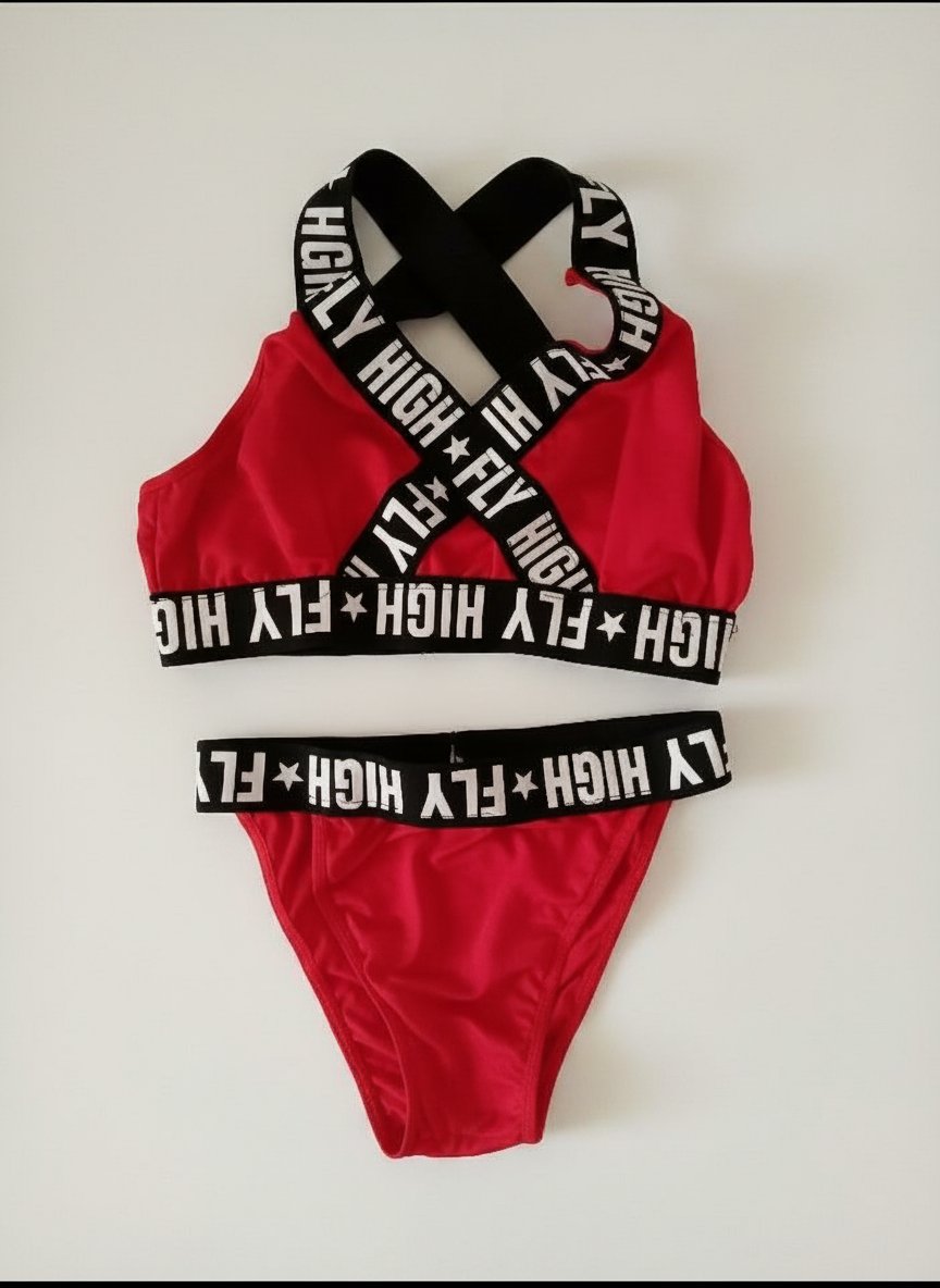 2 piéce rouge et noir jamais porté 