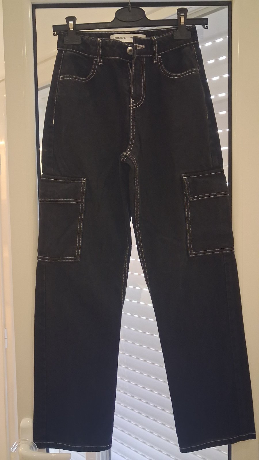 Pantalon jean noir bershka