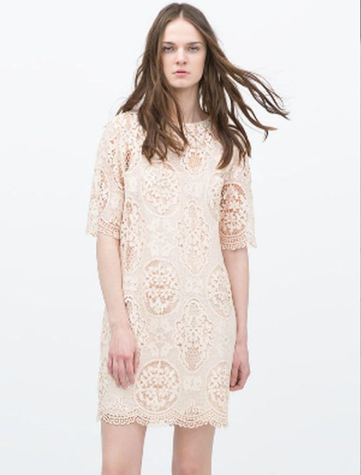 Élégante robe guipure Zara M