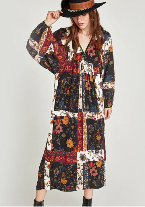 Robe Zara patchwork M