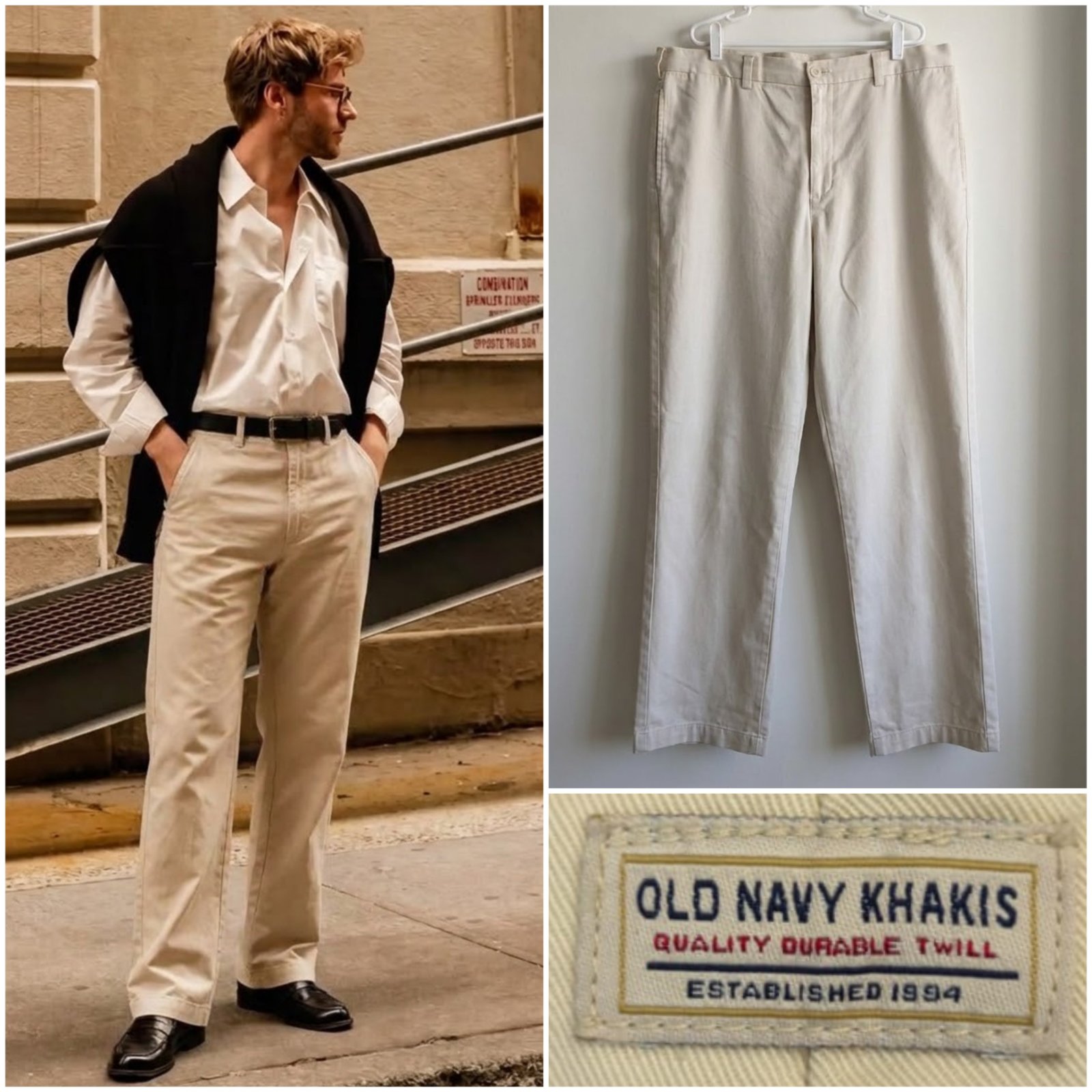 Pantalon Khakis OLD NAVY pour homme taille L ( 36US 46FR)