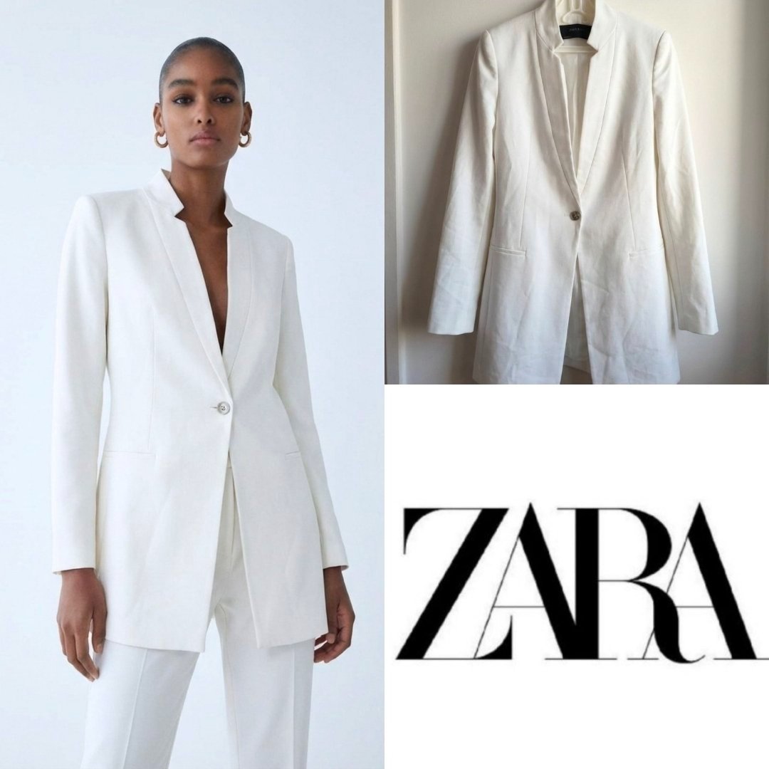 Blazer blanc ZARA taille S