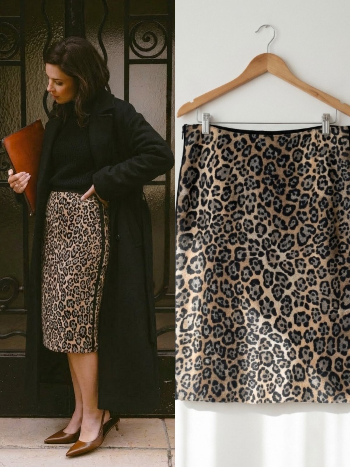 Jupe leopard taille L 