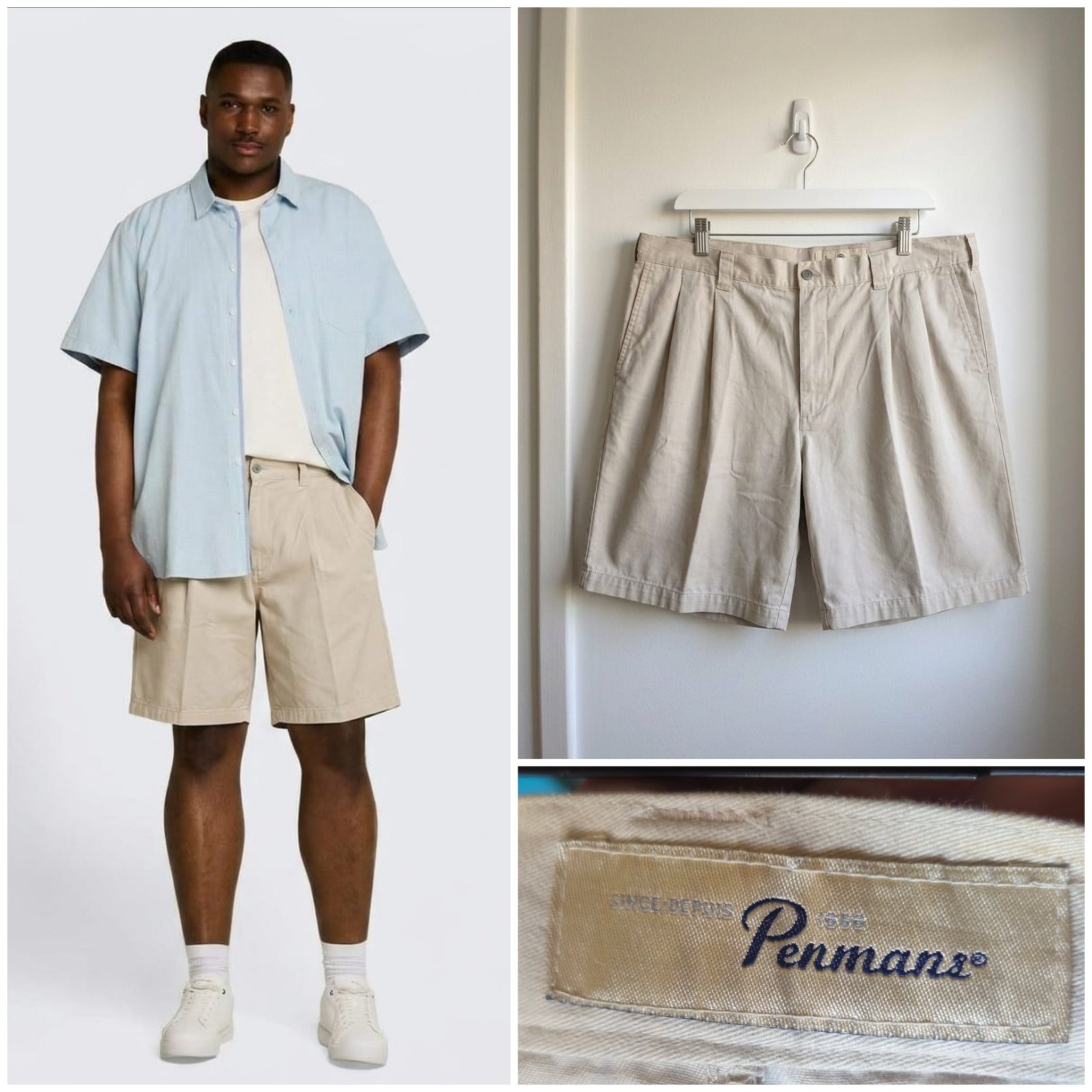 Short beige PENMANS pour homme taille XXL (2XL) taille 44US 54FR