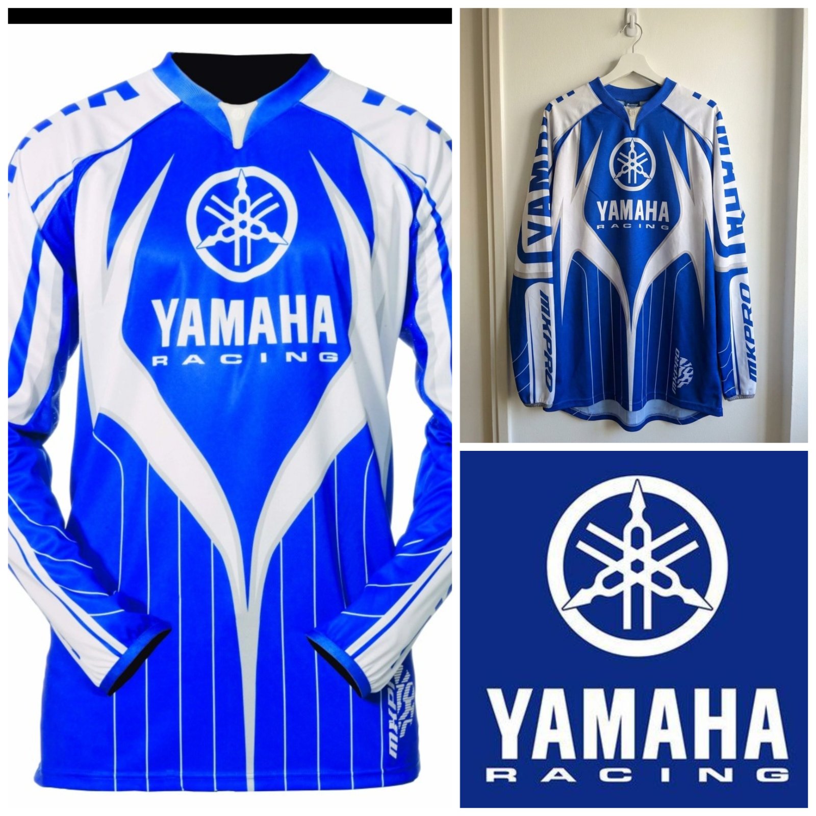 Maillot de motocross YAMAHA bleu taille XL
