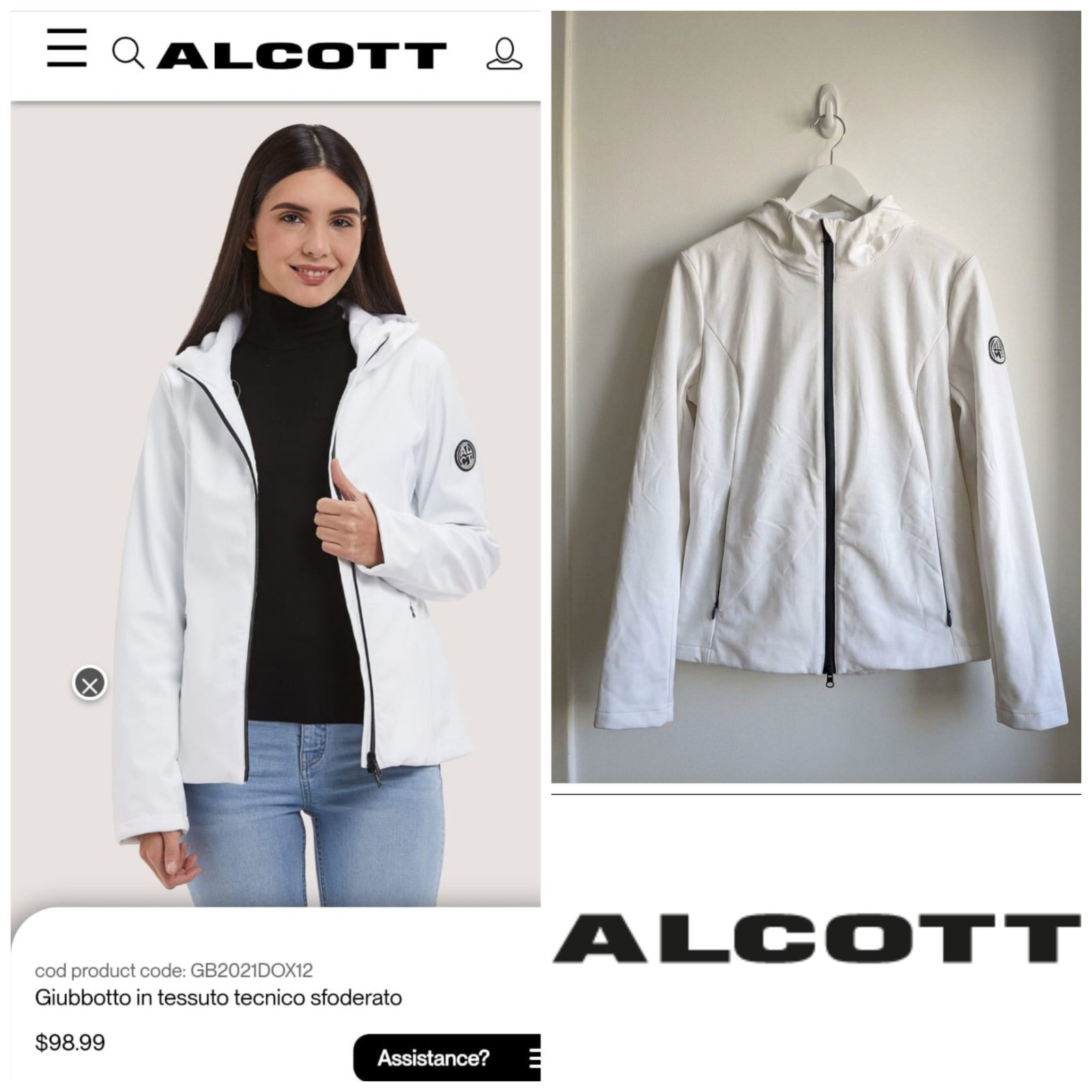 Survêtement blanc ALCOTT taille L