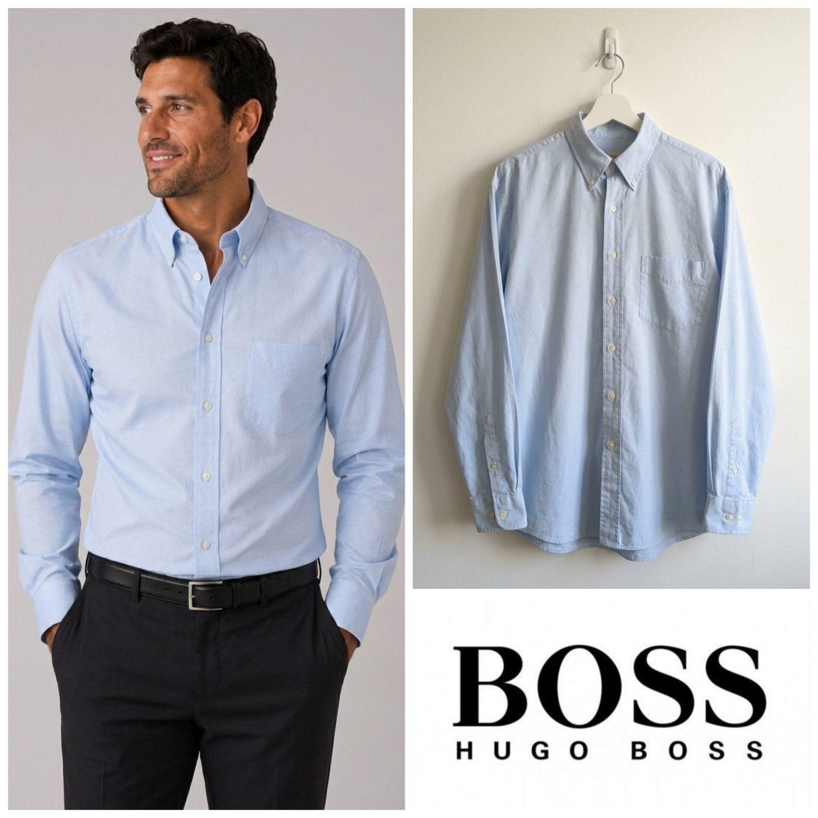 Chemise bleu ciel HUGO BOSS taille XL