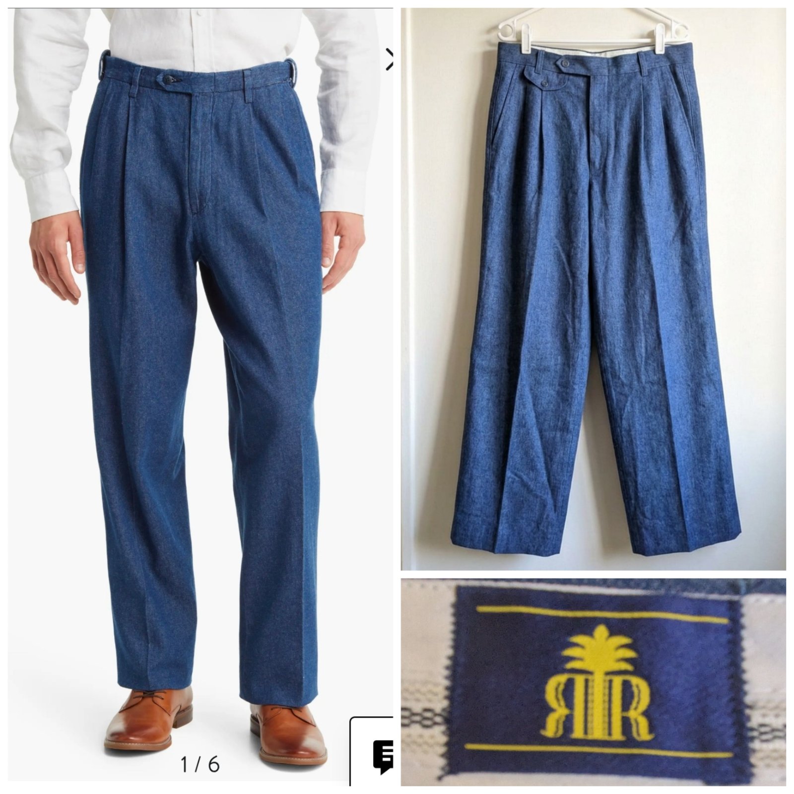 Pantalon bleu vintage RR taille 42( taille S)