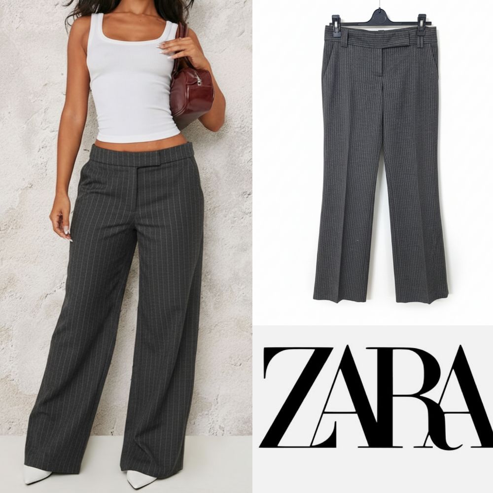 Pantalon gris ZARA Pour Femmes Taille 36