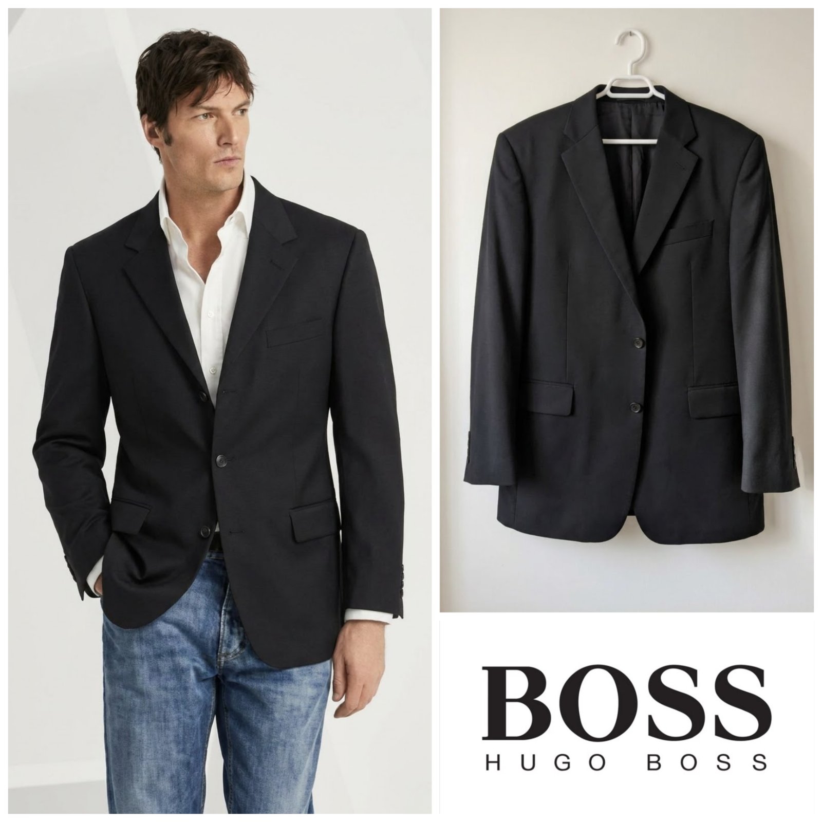 Blazer HUGO BOSS noir pour homme taille XXL (56FR 46US)