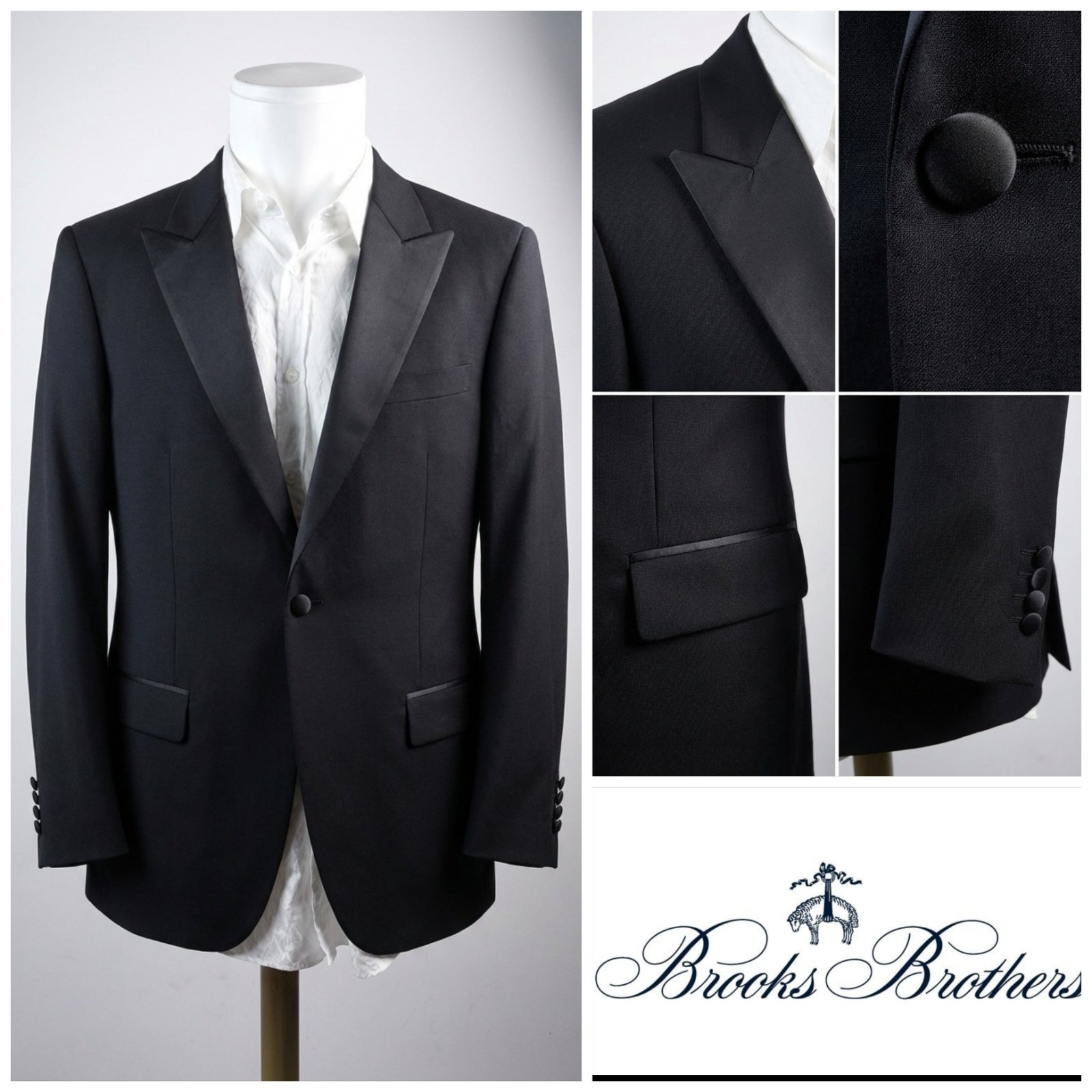 Blazer noir BROOKS BROTHERS taille 50 (Équivalent à la taille L)