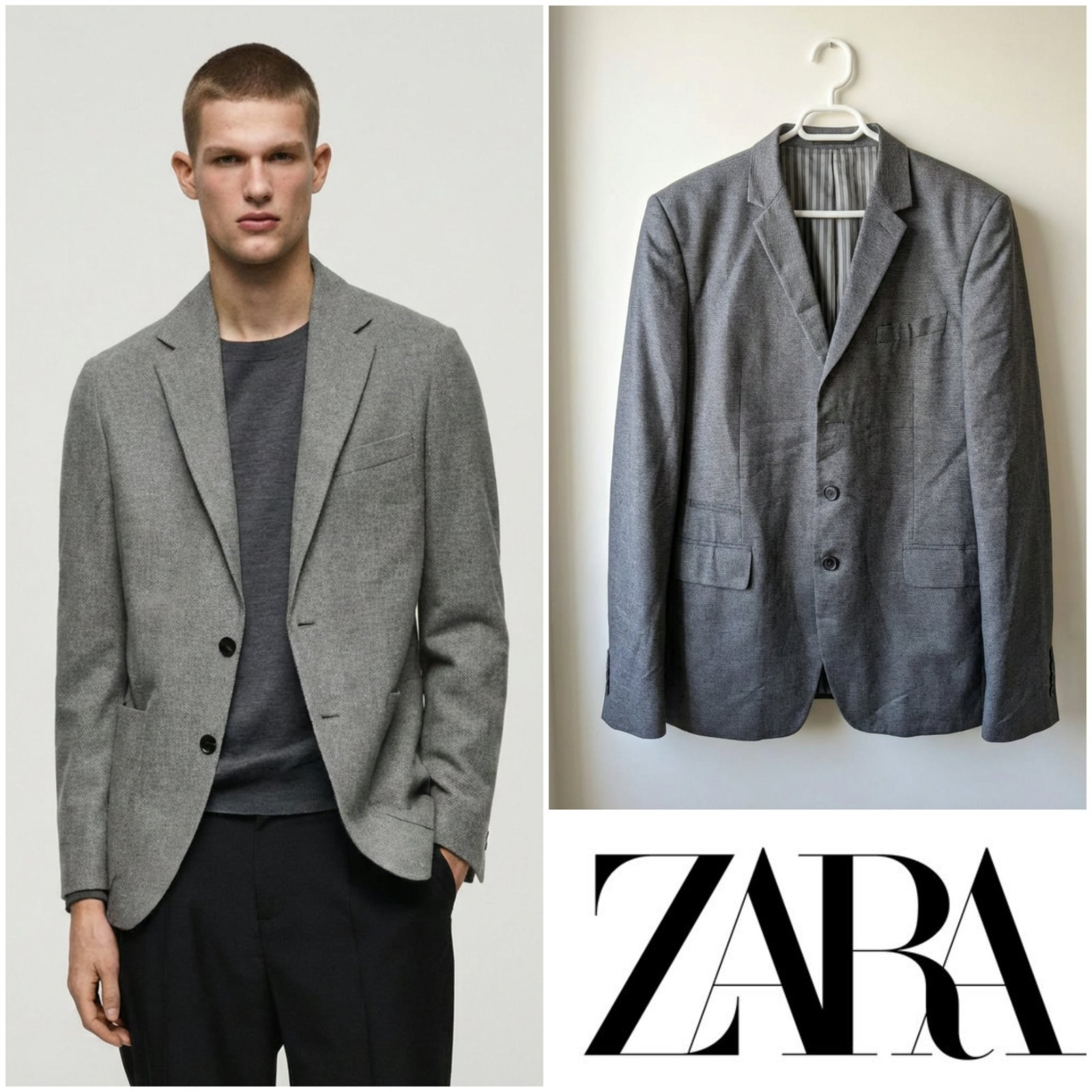 Blazer ZARA gris pour homme taille 52