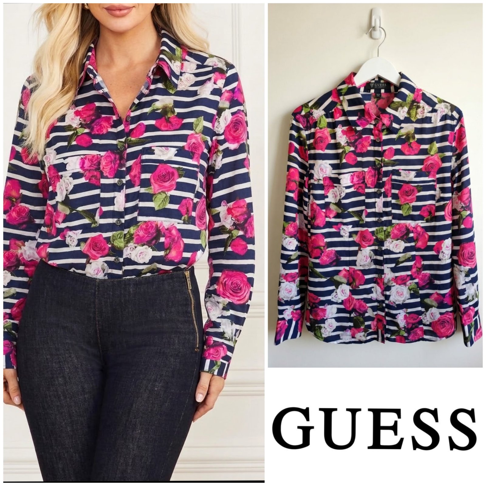 Chemisr florale GUESS pour femme XS