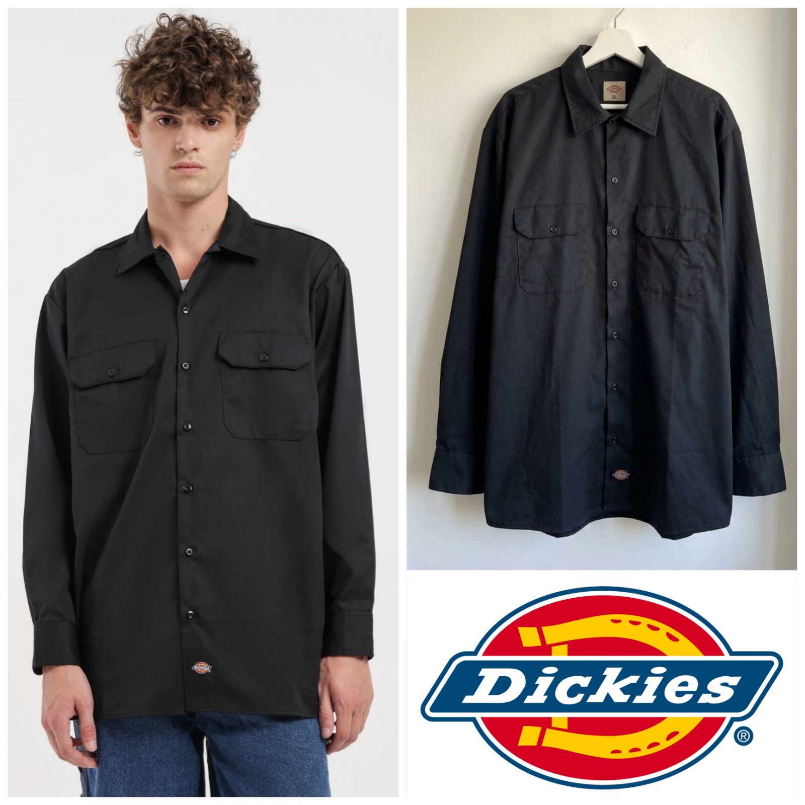 Chemise noir DICKIES taille XL