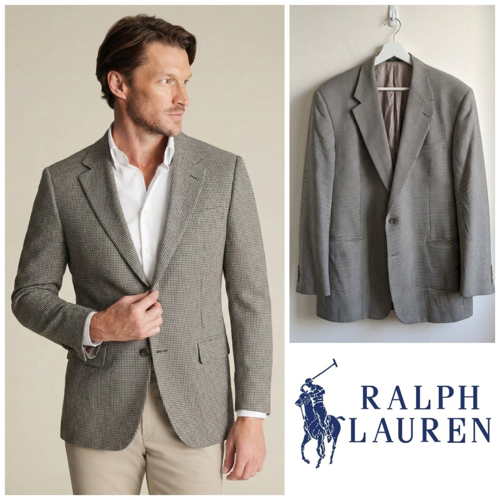 Blazer gris RALPH LAUREN pour homme taille 56 équivalent à 2XL