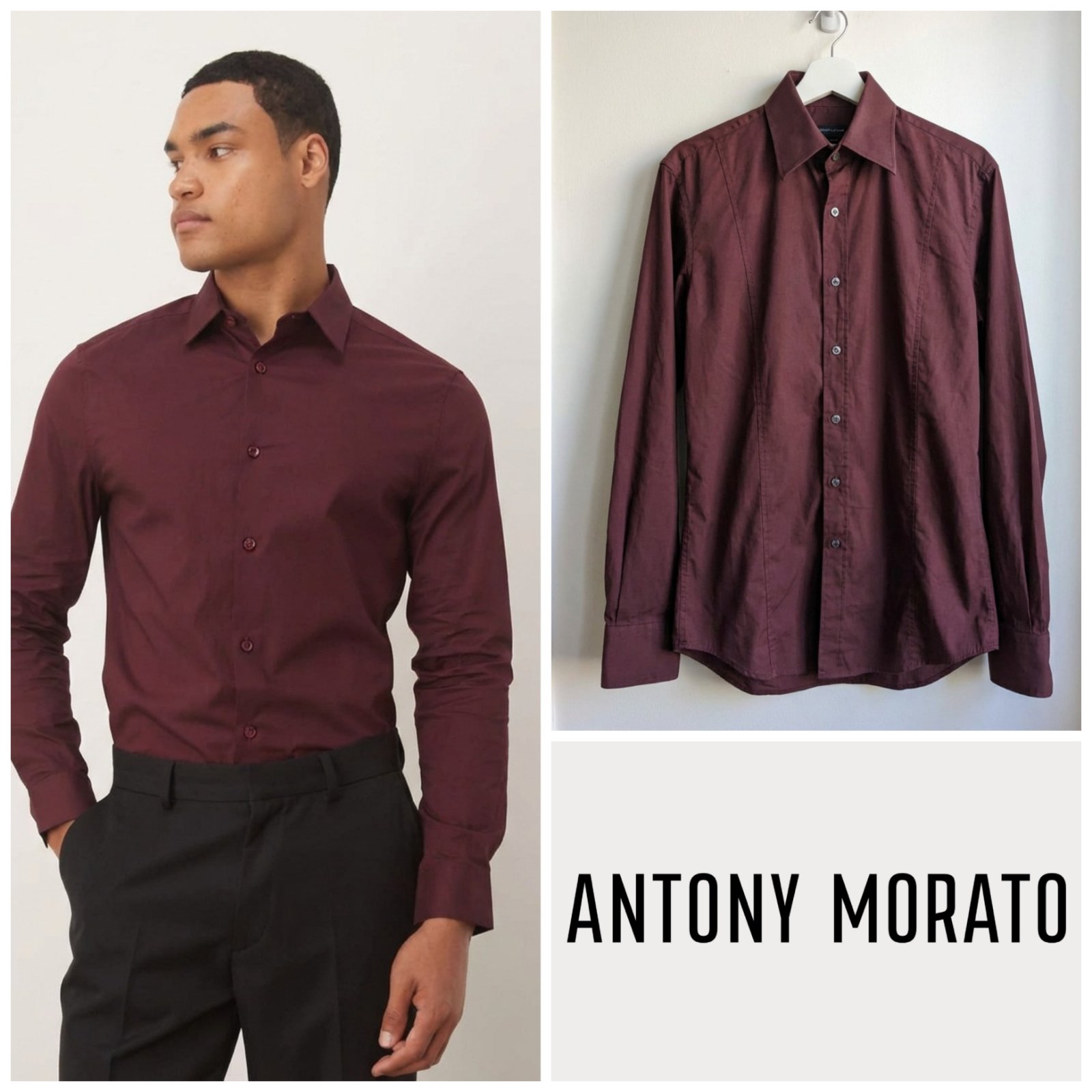 Chemise rouge bordeaux ANTONY MORATO taille M