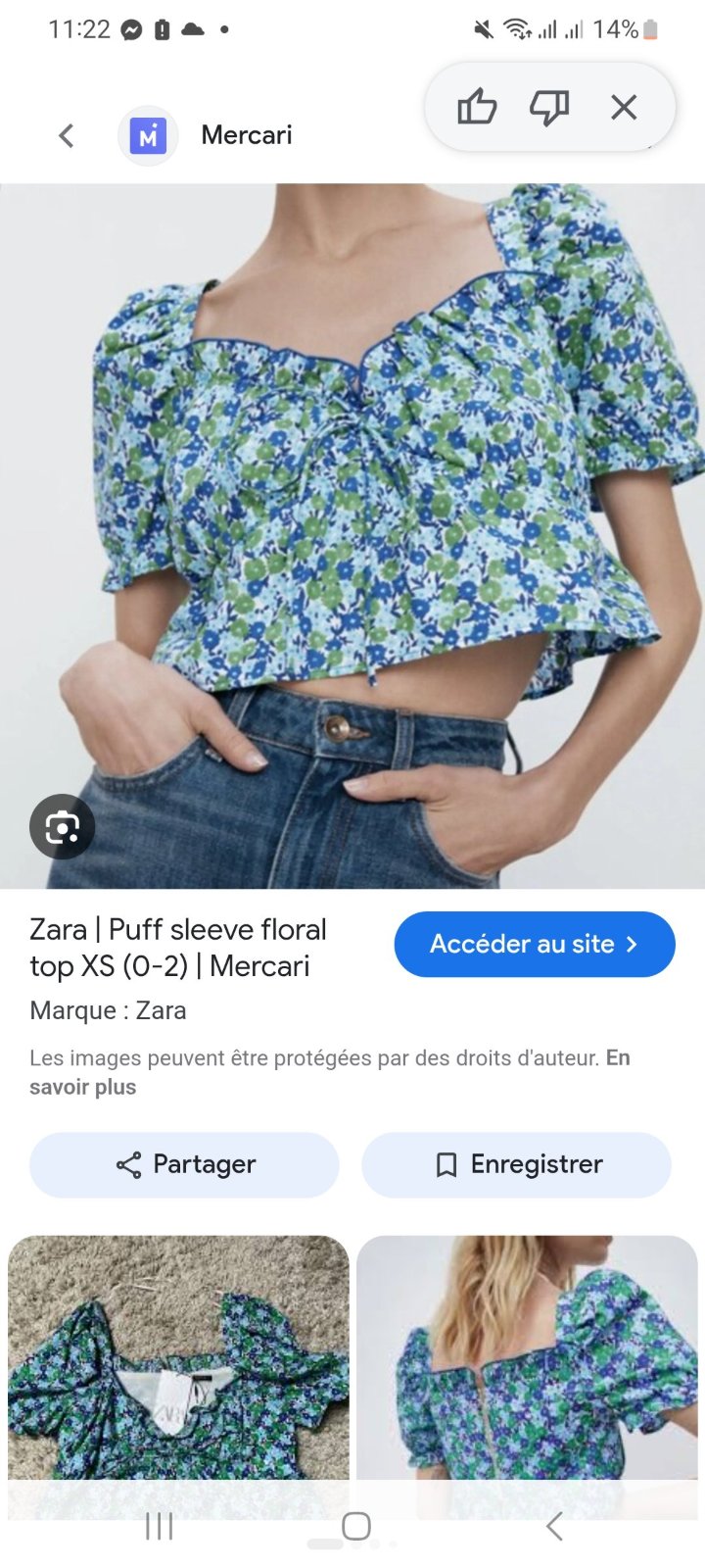 Crop top zara