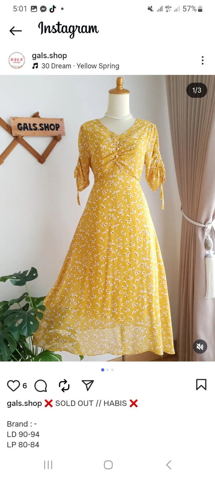 Robe jaune 