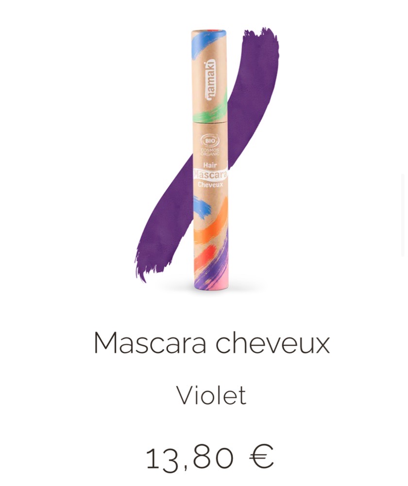 Mascara de cheveux Violet