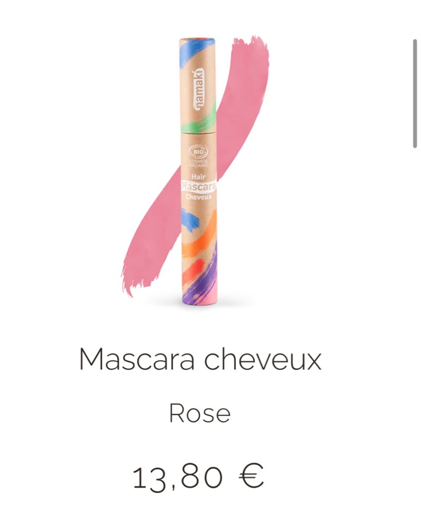 Mascara de cheveux Rose Namaki