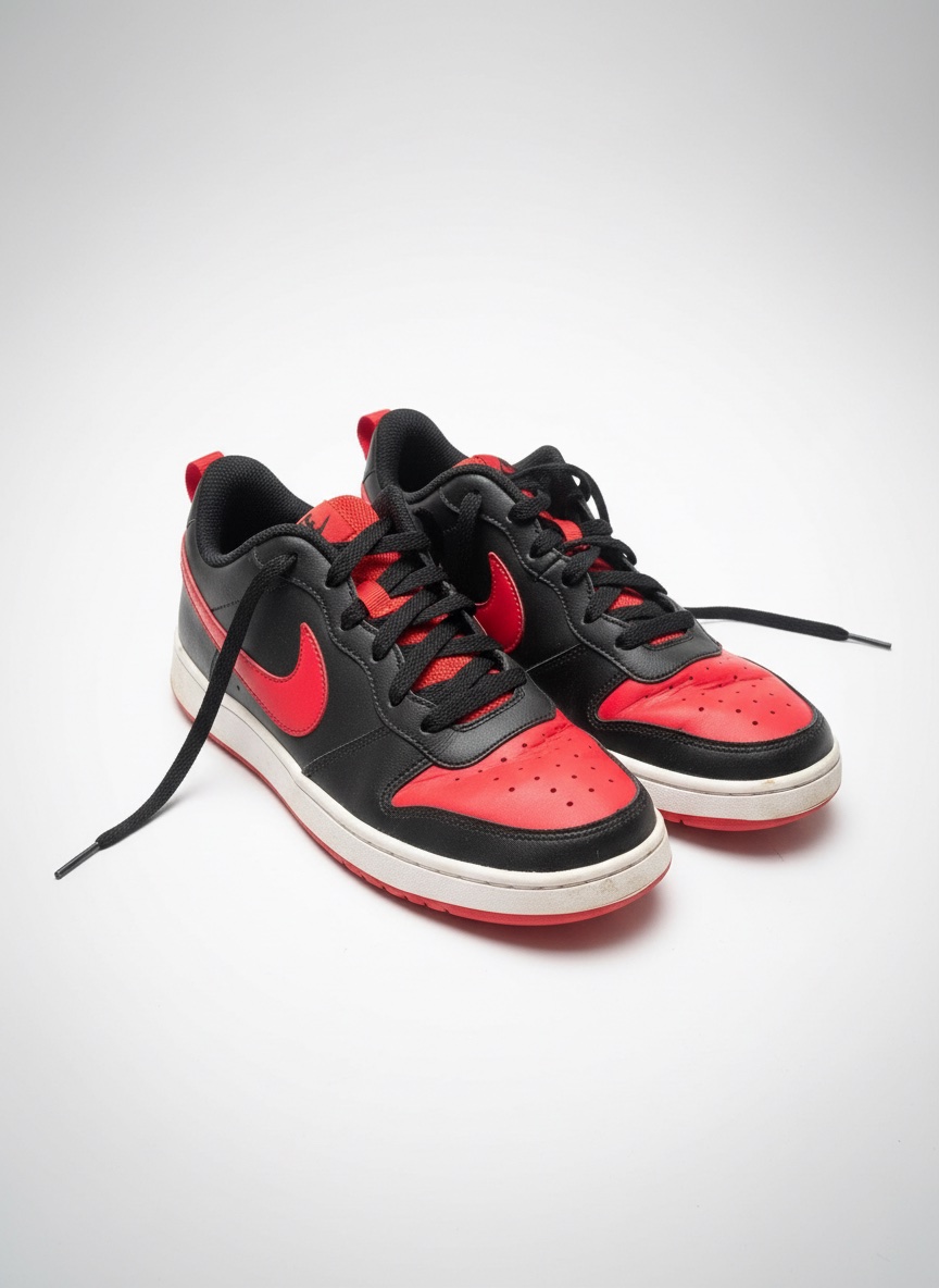 Baskets Nike Dunk Low noir / rouge