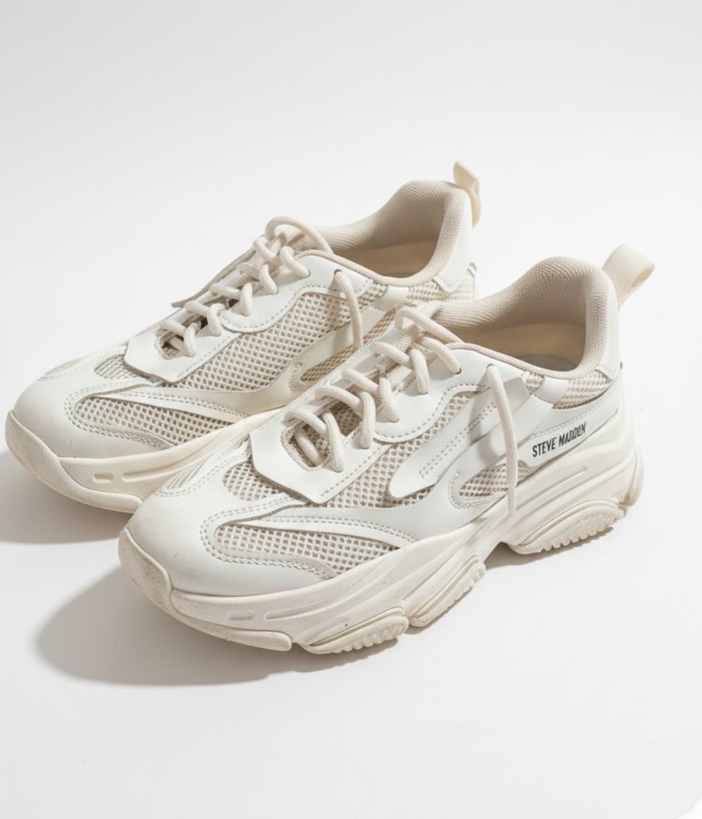 Baskets Steve Madden beige / crème 