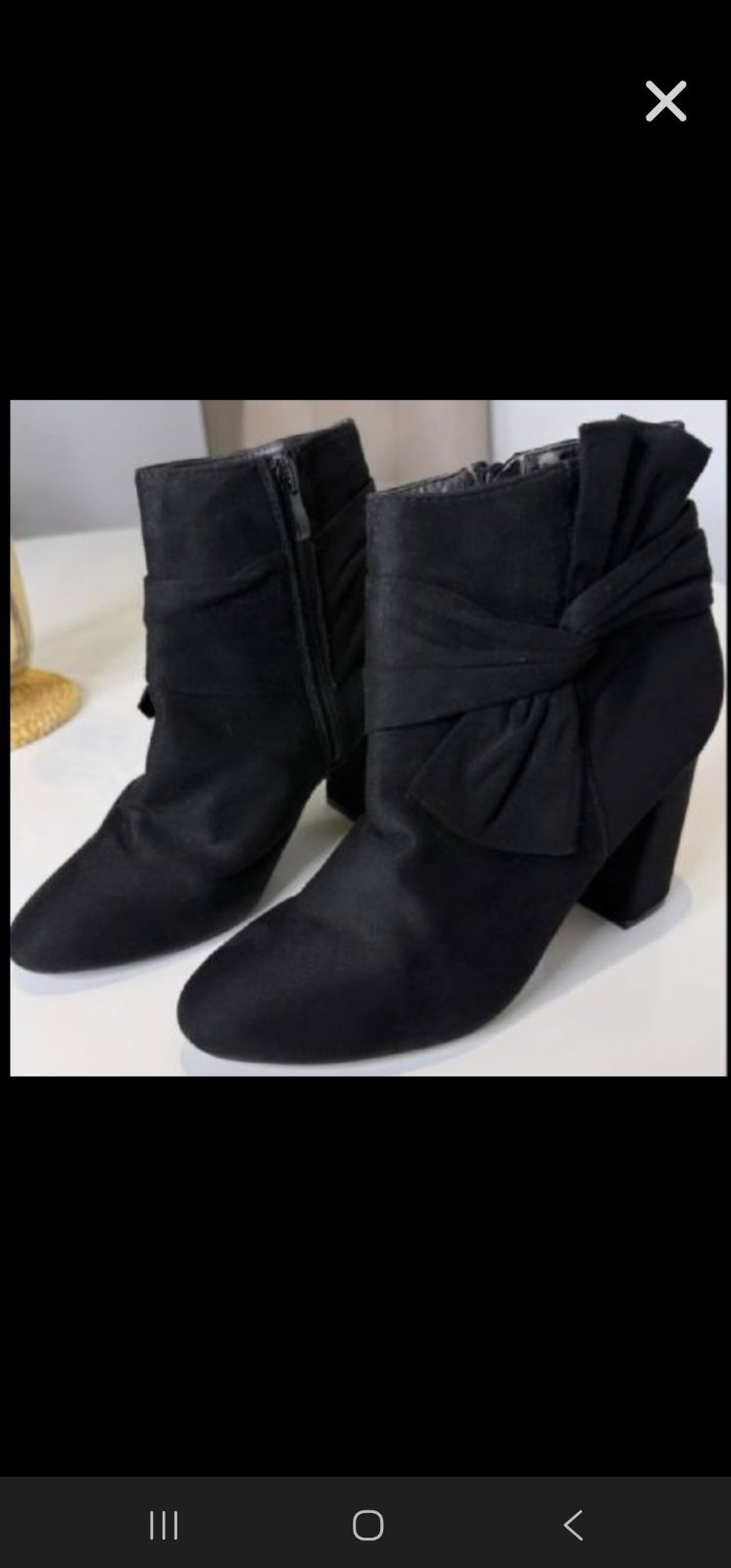 Bottines noir tendeance 