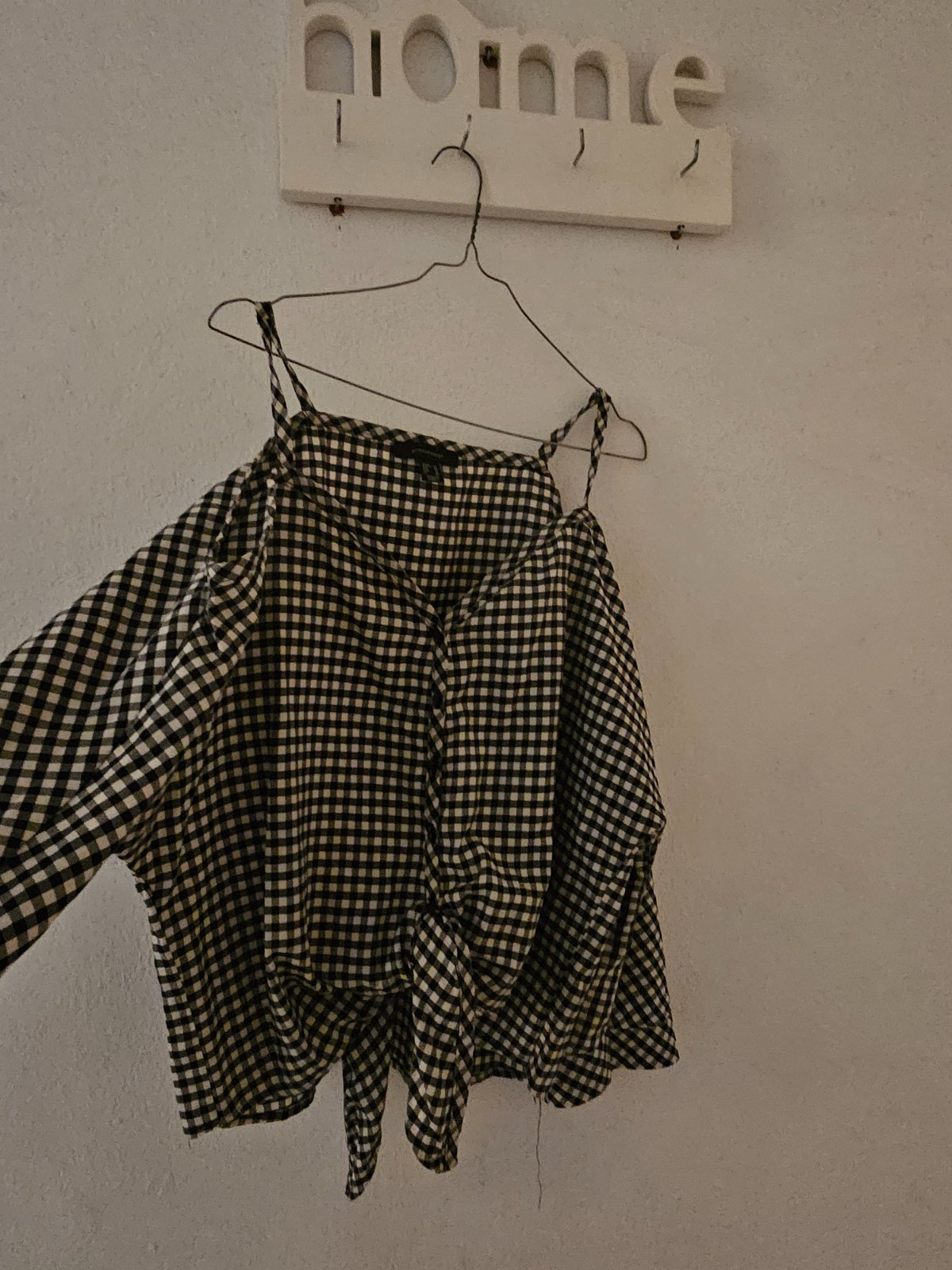 🖤🤍 À VENDRE – CHEMISE À CARREAUX CHIC & ORIGINALE ✨