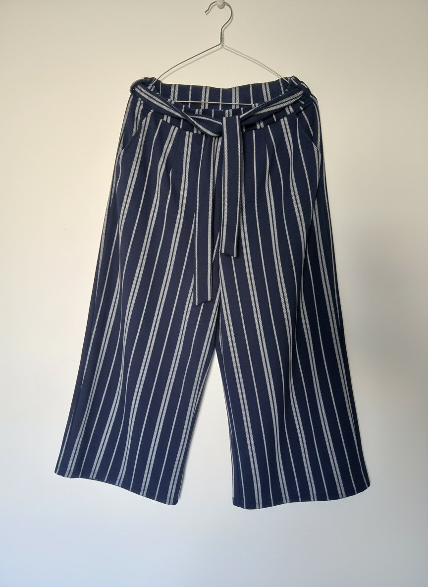 Pantalon large rayé