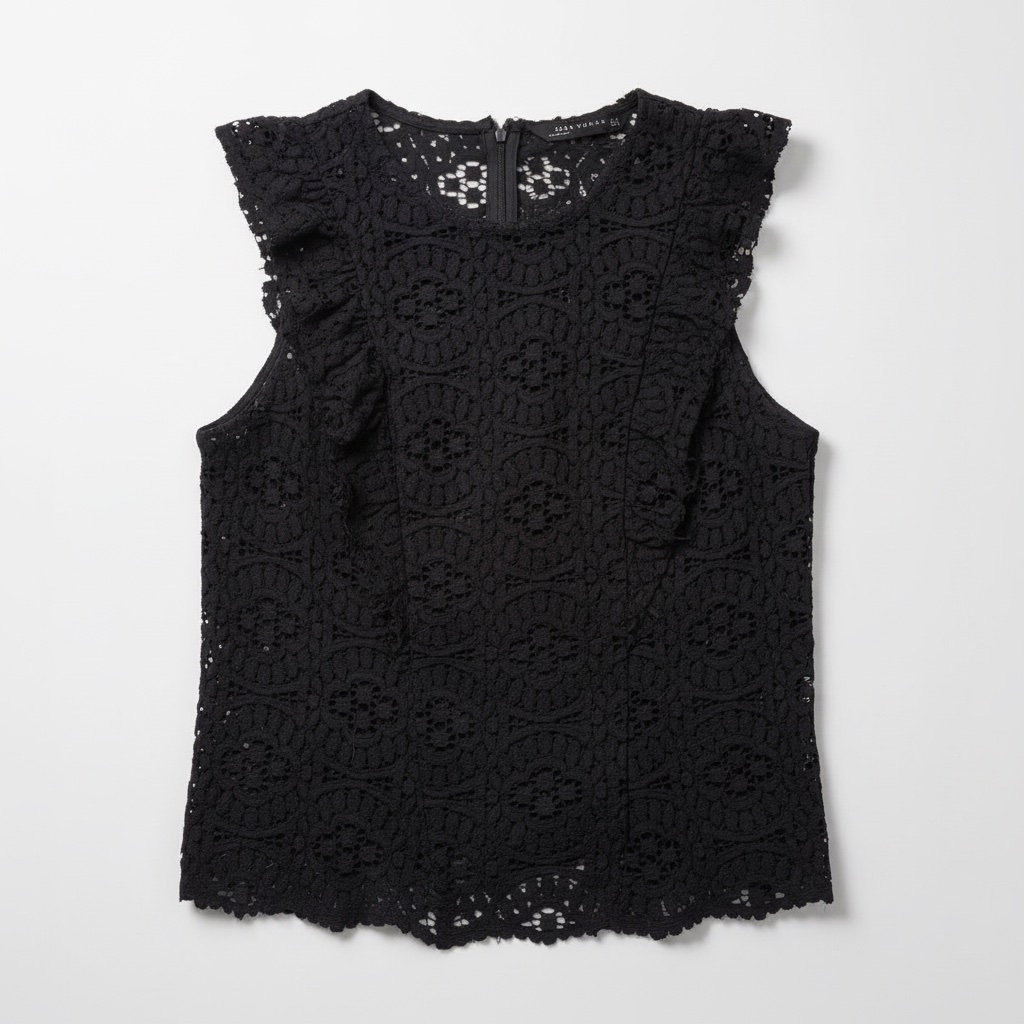 Chemisier dentelle noir 