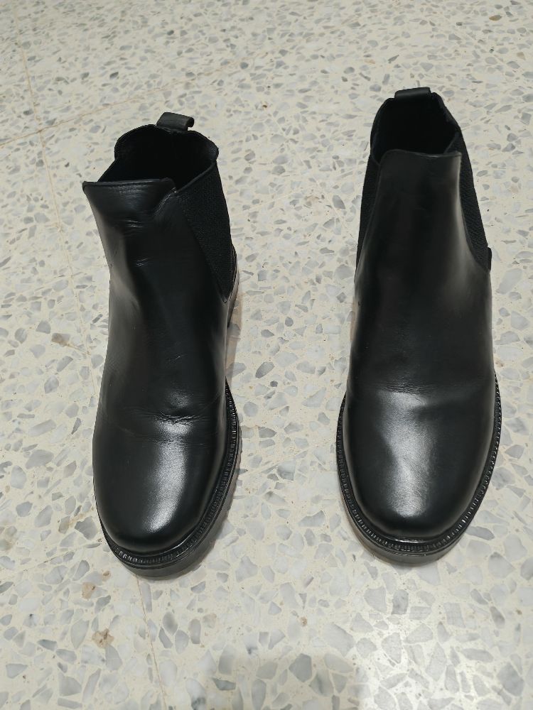 Chaussures Chelsea Boots en cuir noir-pointure 40