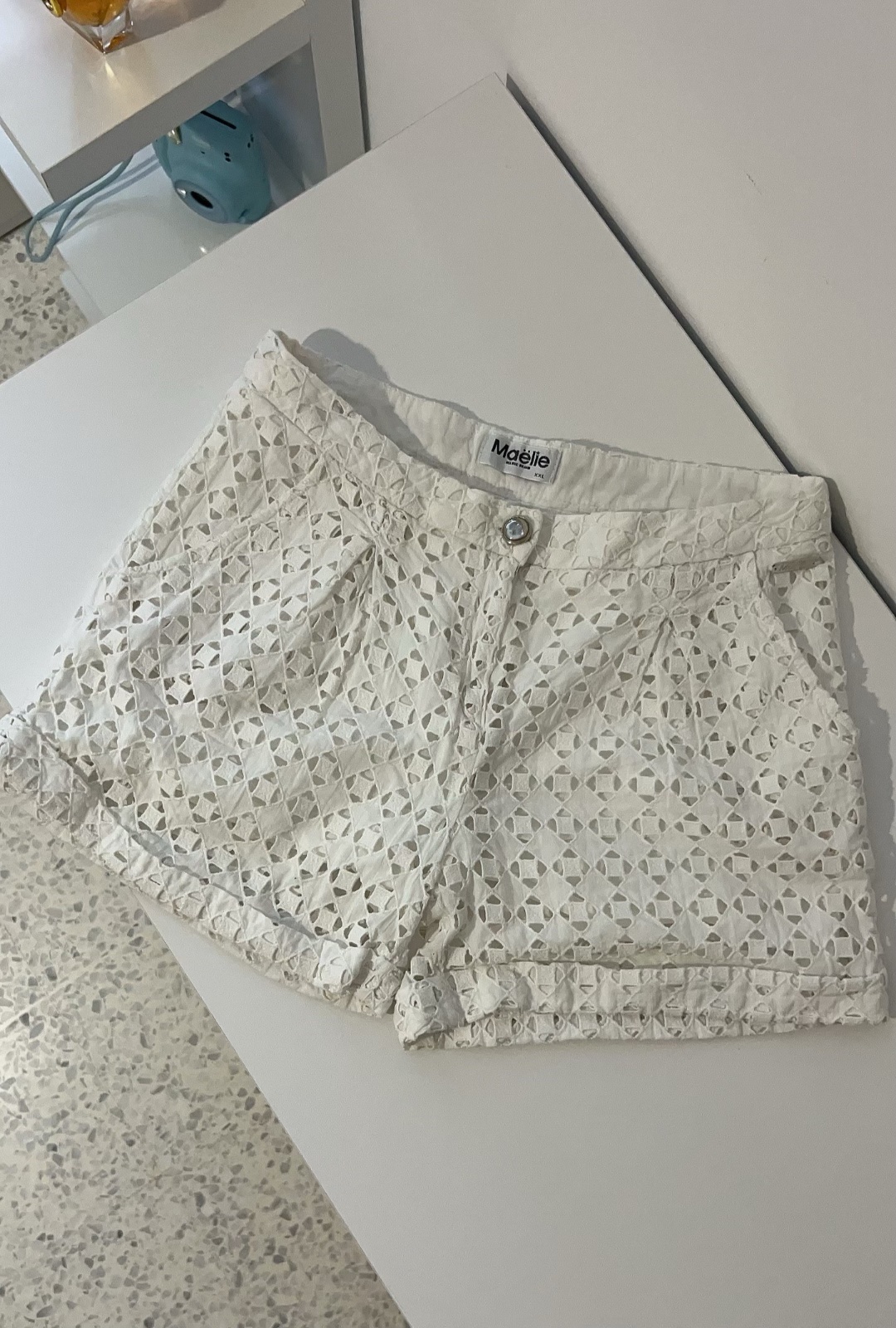 Short blanc 