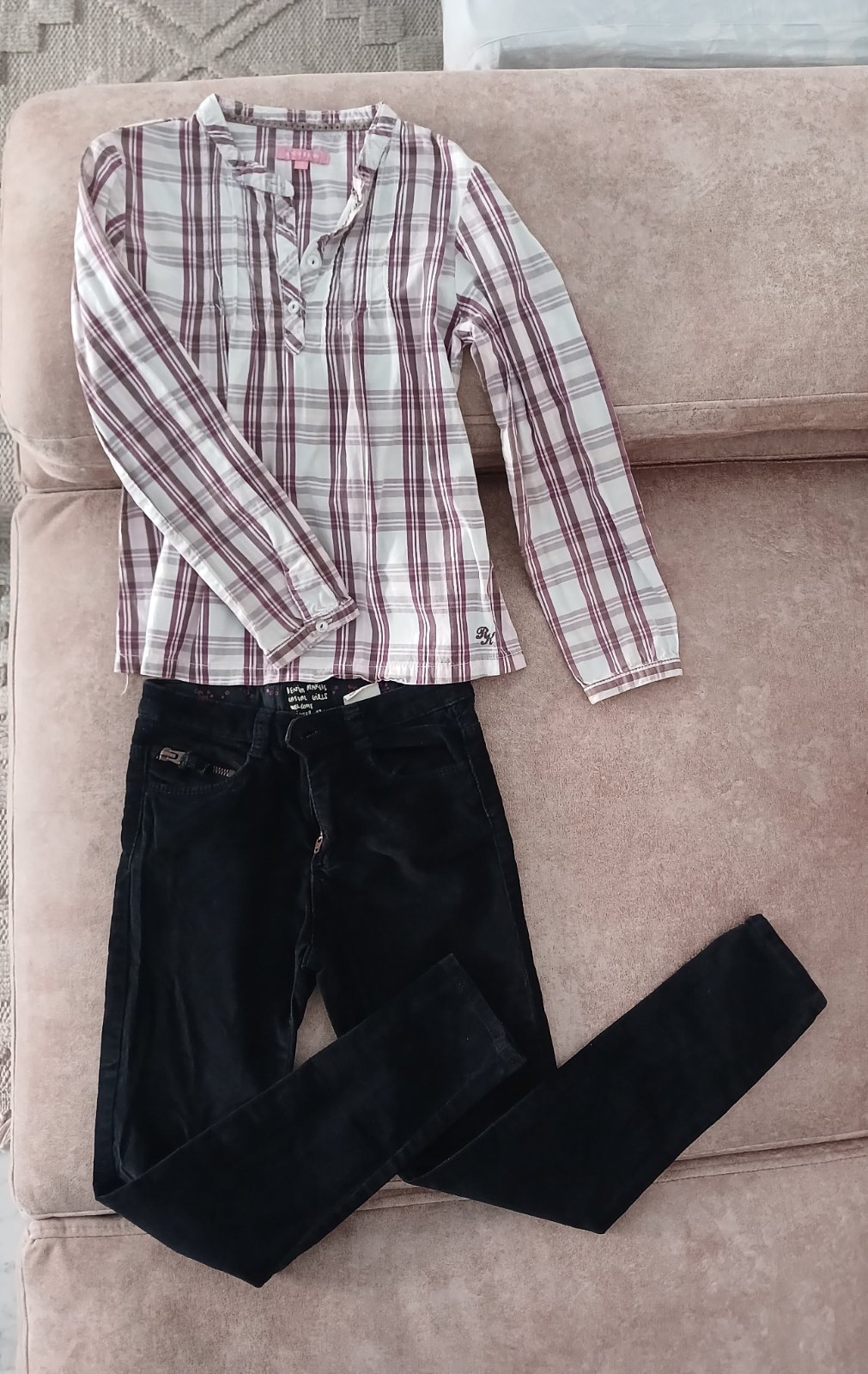Set pantalon chemise pour filles 👧  7/8 ans 🌹🌹🌹