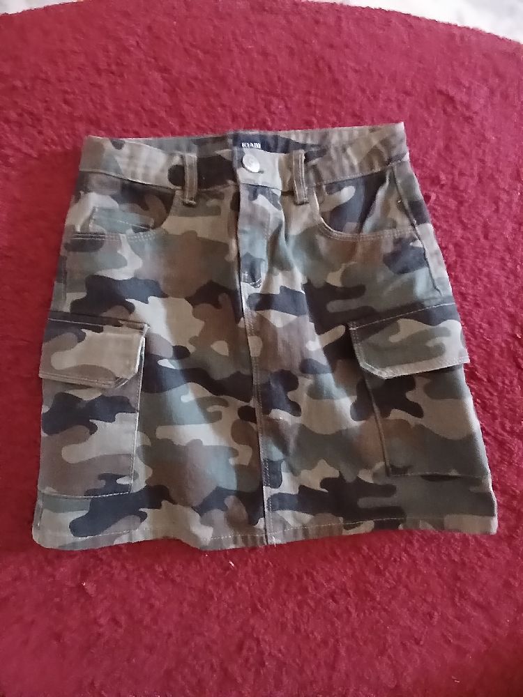 Jupe sport 💯 coton style militaire pour filles 10 ans 🧜‍♂️👮‍♀️🧜‍♂️