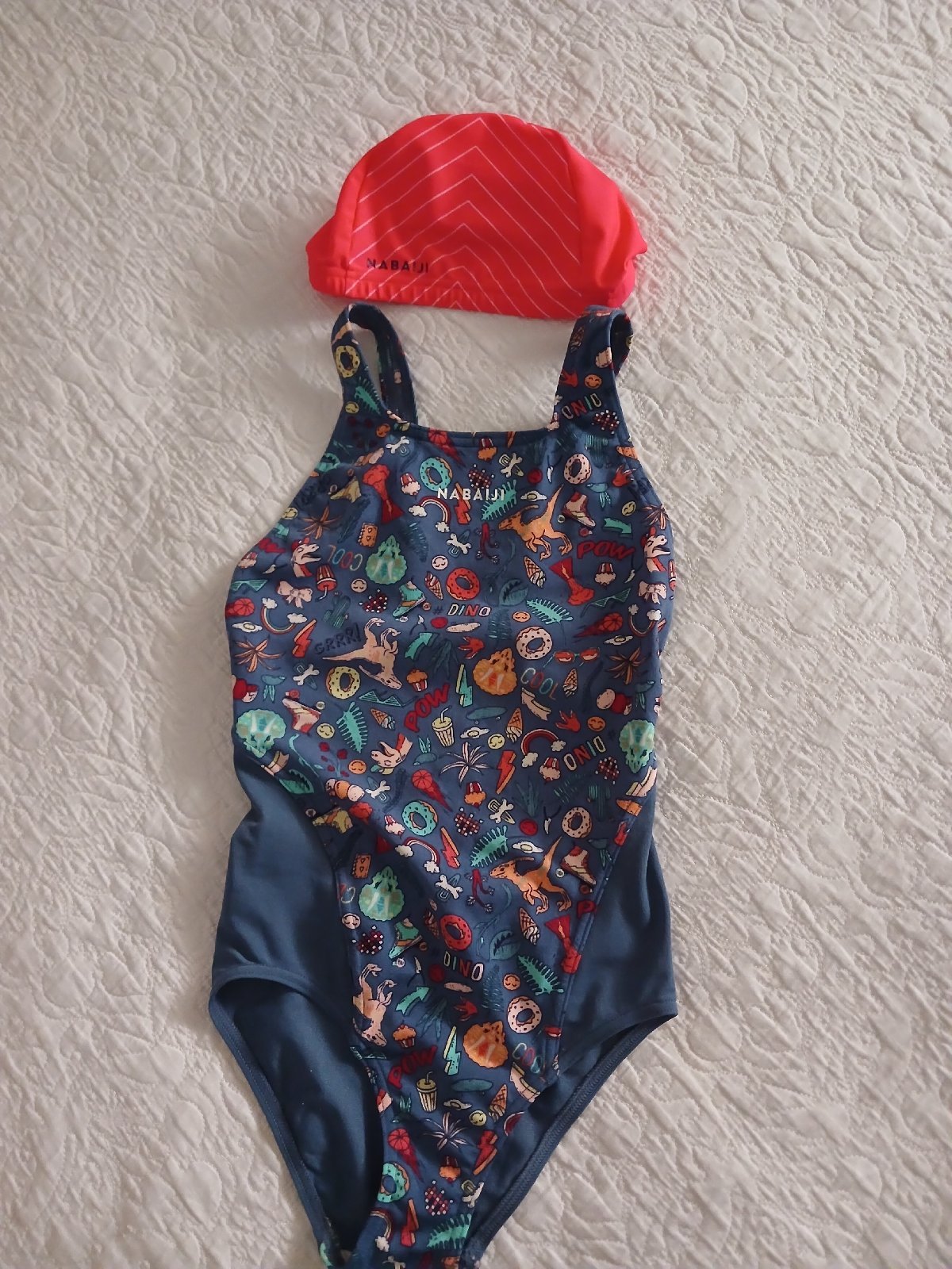 🧜‍♂️🧜‍♀️💞 maillot pour filles de 8/9 ans avec bonnet waterproof 🧜‍♂️🧜‍♀️💞