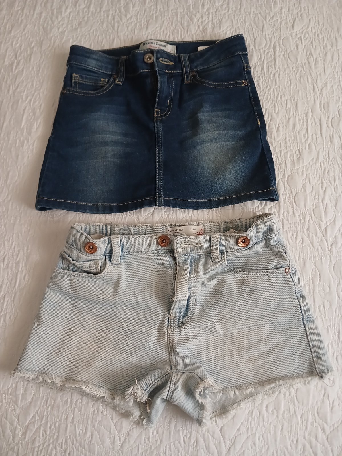 💙 Lot une jupe + short pour filles 7/8ans 💙