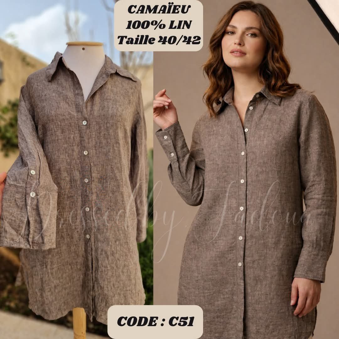 Adorable chemise en lin 🌸 parfait fl wa9t hetha 🌸😍