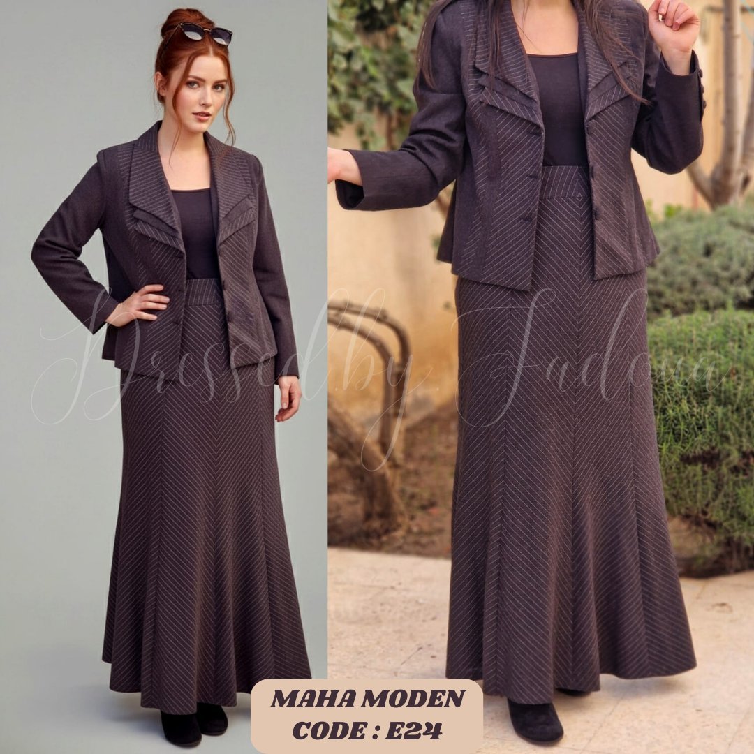 Ensemble Maha Moden de très bonne qualité jupe + veste 🌸🤩