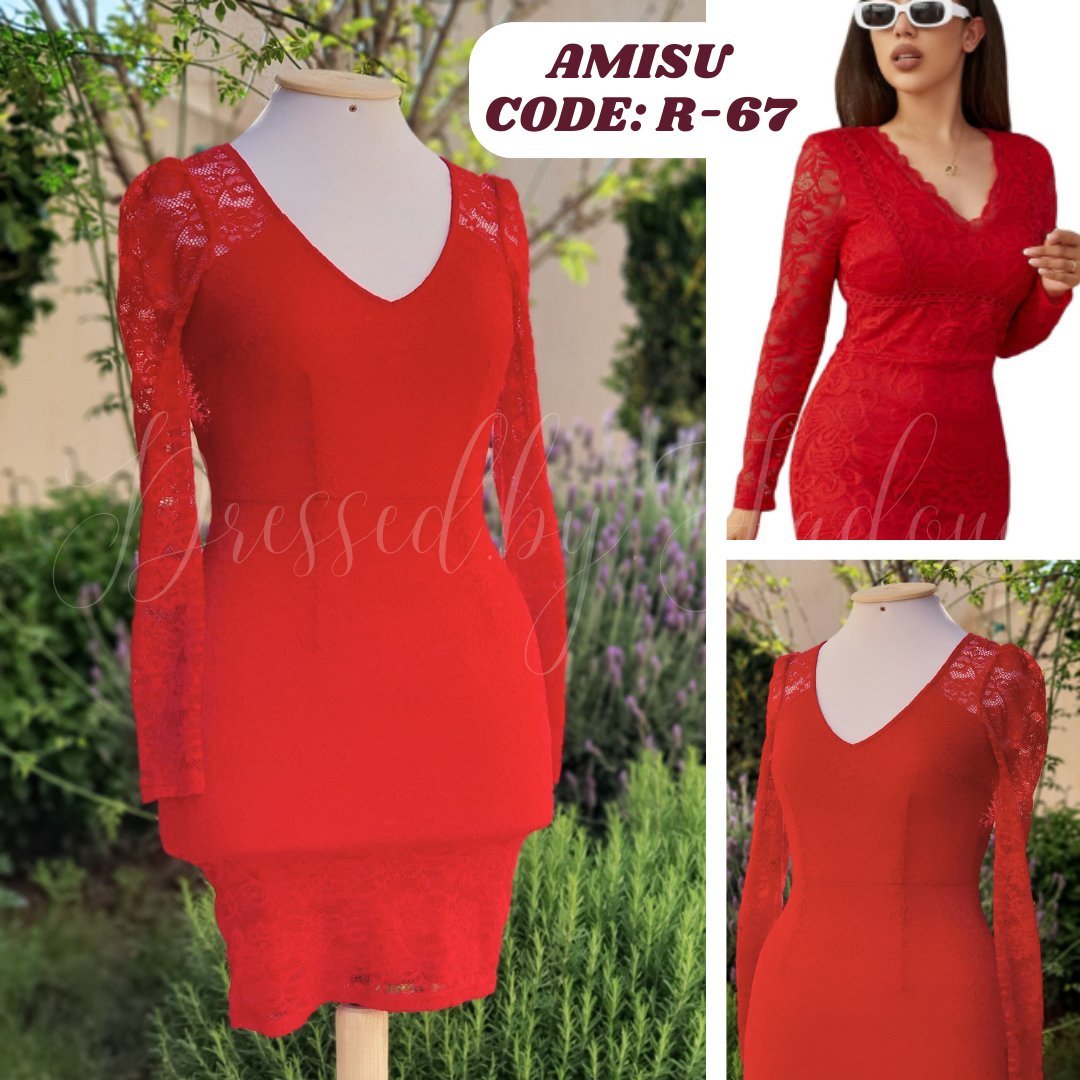 Adorable robe coquette rouge 😻❤️ Profitez de la promoo 🌷‼️