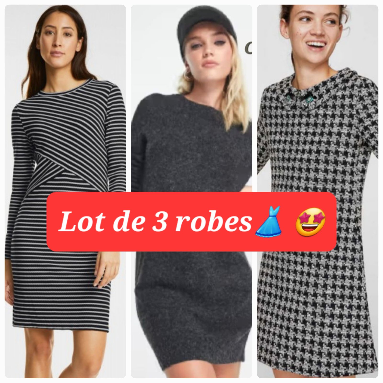 Lot de 3 robes avec 50% pour la 3e robe 🥰🌸