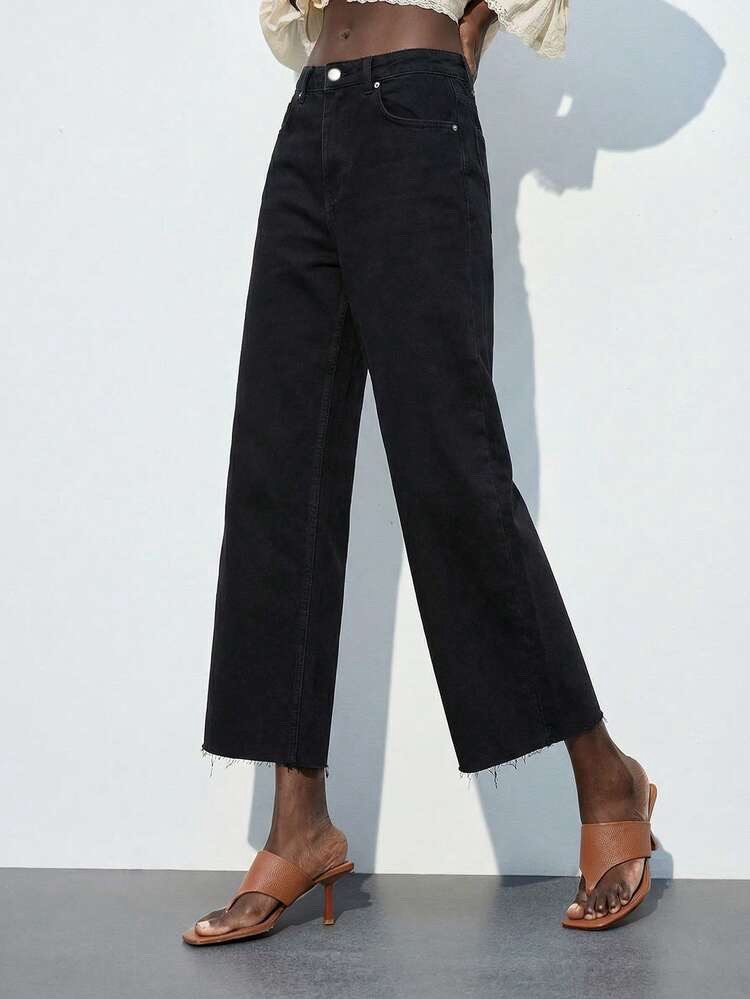Pantalon Jean Noir+ Top Noir GRATUIT 