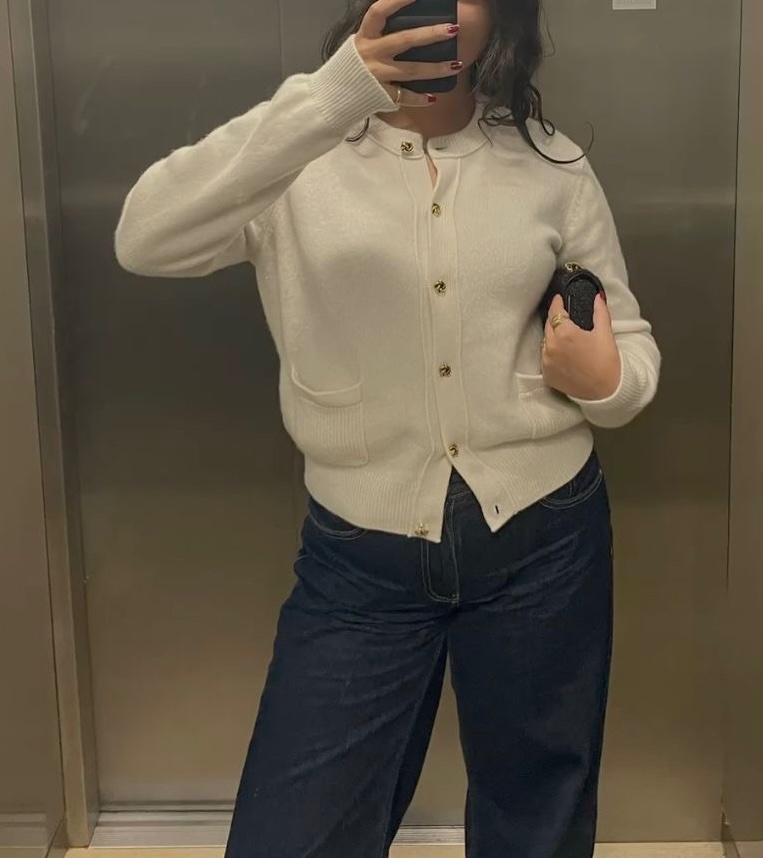 White Cardigan 